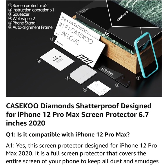 Casekoo screen protector - Picture 2 of 9